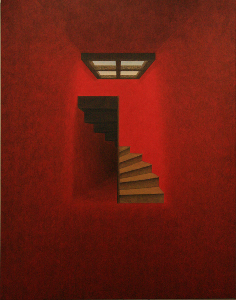 Un pas, un autre - William Mathieu - Huile sur toile - 2011 - 146 x 116 cm